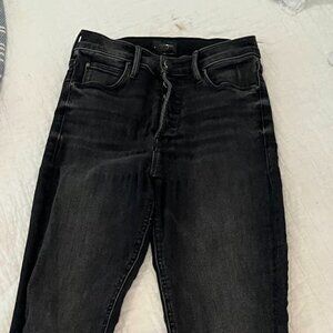 Mother The Pixie Dazzler Ankle Fray in Night Shadow